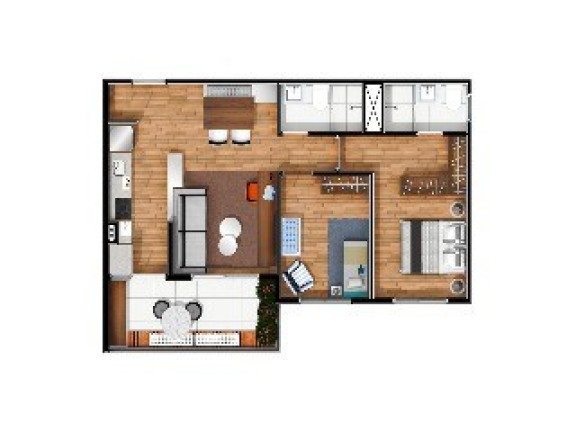 Imagem Apartamento com 2 Quartos à Venda, 61 m² em Morumbi - São Paulo Imagem Apartamento com 2 Quartos à Venda, 61 m² em Morumbi - São Paulo