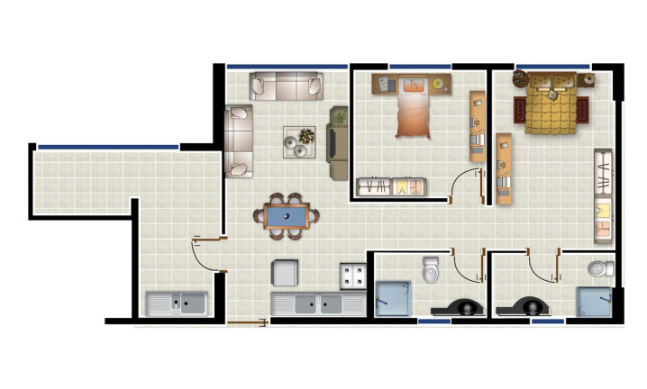 Imagem Imóvel com 2 Quartos à Venda, 42 m² em Campo Grande - Recife