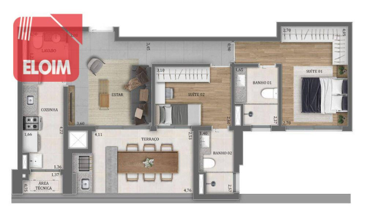 Imagem Apartamento com 2 Quartos à Venda, 79 m² em Jardim Das Perdizes - São Paulo Imagem Apartamento com 2 Quartos à Venda, 79 m² em Jardim Das Perdizes - São Paulo