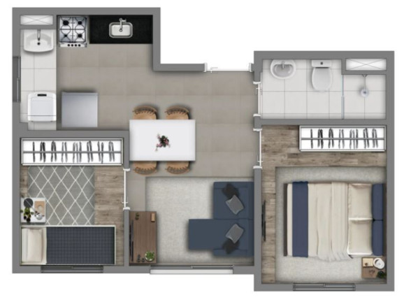 Imagem Imóvel com 2 Quartos à Venda, 36 m² em Socorro - São Paulo