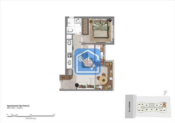 Apartamento com 2 Quartos à Venda, 39 m² em Butantã - São Paulo