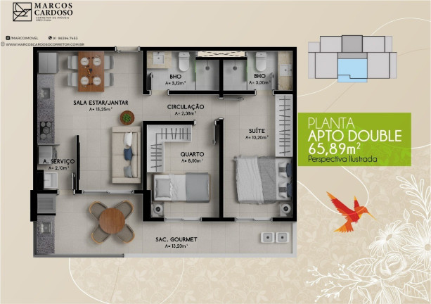 Imagem Imóvel com 2 Quartos à Venda, 72 m² em Batista Campos - Belém Imagem Imóvel com 2 Quartos à Venda, 72 m² em Batista Campos - Belém