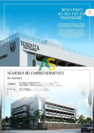 Imagem Flat com 2 Quartos à Venda, 53 m² em Centro - Tamandaré Imagem Flat com 2 Quartos à Venda, 53 m² em Centro - Tamandaré