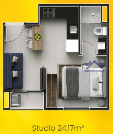 Imagem Apartamento com 1 Quarto à Venda, Imagem Apartamento com 1 Quarto à Venda,