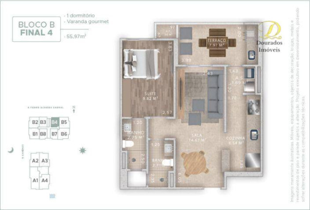 Imagem Apartamento com 1 Quarto à Venda, 56 m² em Aviação - Praia Grande Imagem Apartamento com 1 Quarto à Venda, 56 m² em Aviação - Praia Grande