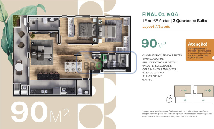 Imagem Apartamento com 3 Quartos à Venda, 66 m² em Portão - Curitiba Imagem Apartamento com 3 Quartos à Venda, 66 m² em Portão - Curitiba