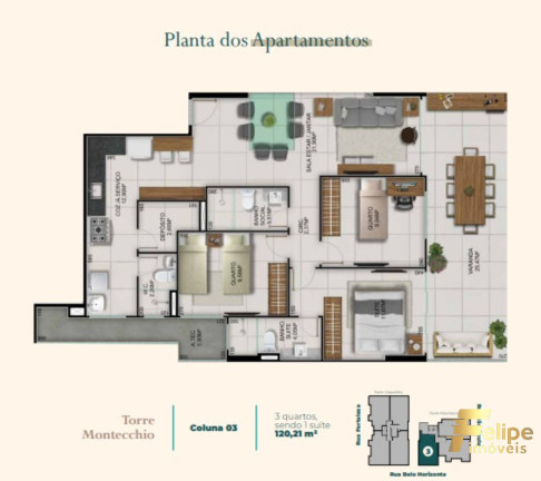 Imagem Imóvel com 3 Quartos à Venda, 125 m² em Itapuã - Vila Velha Imagem Imóvel com 3 Quartos à Venda, 125 m² em Itapuã - Vila Velha