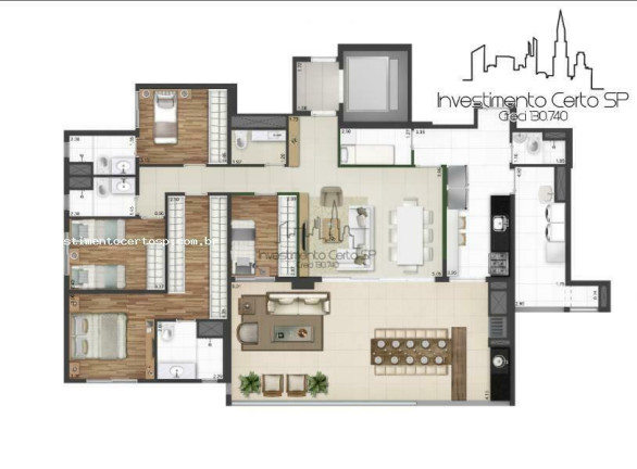 Imagem Apartamento com 4 Quartos à Venda, 173 m² em Vila Leopoldina - São Paulo