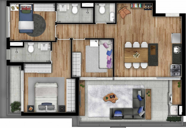 Imagem Apartamento com 3 Quartos à Venda, 88 m² em Pinheiros - São Paulo
