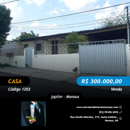 Imagem Casa com 4 Quartos à Venda, 200 m² em Japiim - Manaus Imagem Casa com 4 Quartos à Venda, 200 m² em Japiim - Manaus