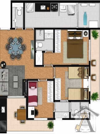 Imagem Apartamento com 3 Quartos à Venda, 83 m² em Boqueirão - Santos Imagem Apartamento com 3 Quartos à Venda, 83 m² em Boqueirão - Santos
