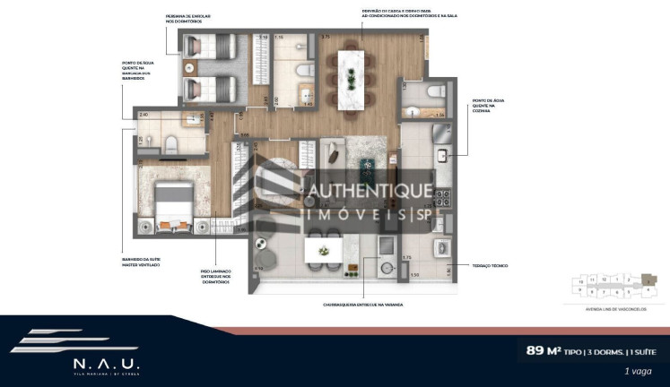 Imagem Apartamento com 3 Quartos à Venda, 89 m² em Vila Mariana - São Paulo