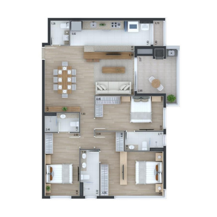 Imagem Apartamento com 3 Quartos à Venda, 117 m² em Ahú - Curitiba
