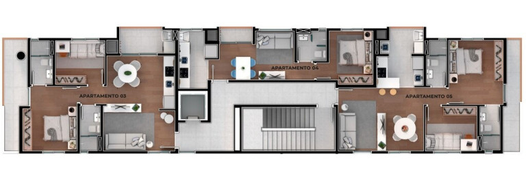 Imagem Apartamento com 2 Quartos à Venda, 61 m² em Boa Vista - Curitiba
