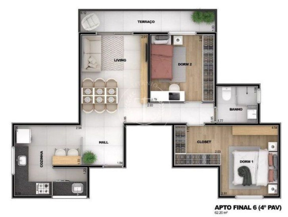 Imagem Apartamento com 2 Quartos à Venda, 43 m² em Santa Teresinha - São Paulo