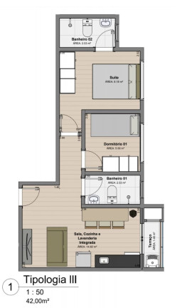 Imagem Apartamento com 2 Quartos à Venda, 42 m² em Tatuapé - São Paulo