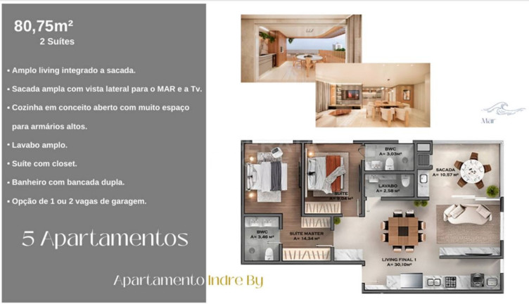 Imagem Apartamento com 2 Quartos à Venda, 81 m² em Centro - Navegantes Imagem Apartamento com 2 Quartos à Venda, 81 m² em Centro - Navegantes
