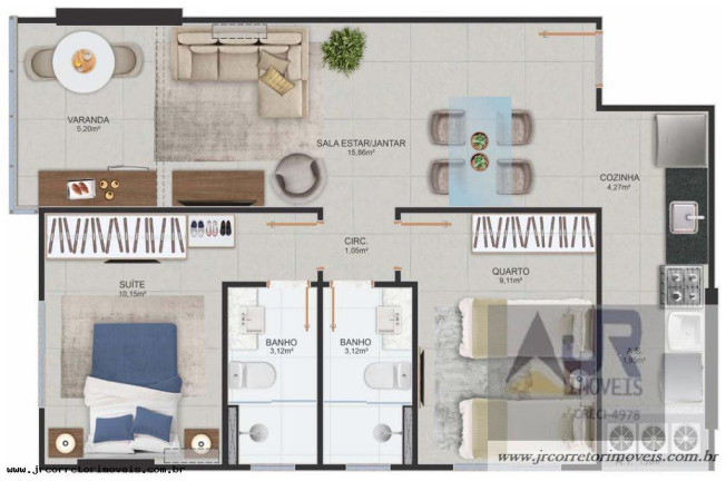 Imagem Imóvel com 2 Quartos à Venda, 60 m² em Itapoã - Vila Velha