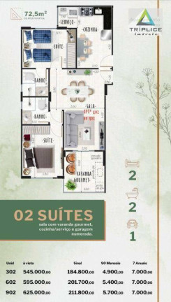 Imagem Apartamento com 2 Quartos à Venda, 72 m² em Jardim Glória - Juiz De Fora
