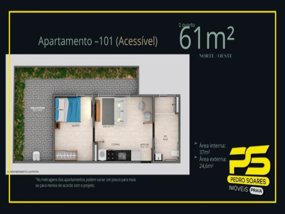 Imagem Apartamento com 2 Quartos à Venda, 54 m² em Aeroclube - João Pessoa