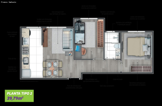 Imagem Apartamento com 2 Quartos à Venda, 42 m² em Santa Maria - Santo André Imagem Apartamento com 2 Quartos à Venda, 42 m² em Santa Maria - Santo André