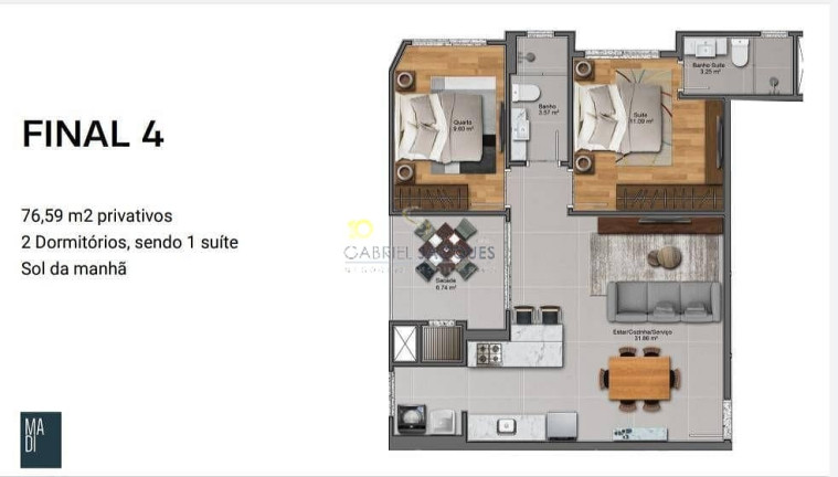 Imagem Apartamento com 2 Quartos à Venda, 76 m² em Cidade Universitária Pedra Branca - Palhoça Imagem Apartamento com 2 Quartos à Venda, 76 m² em Cidade Universitária Pedra Branca - Palhoça