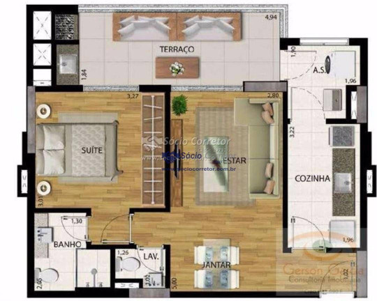 Imagem Apartamento com 1 Quarto à Venda, 60 m² em Santana - São Paulo
