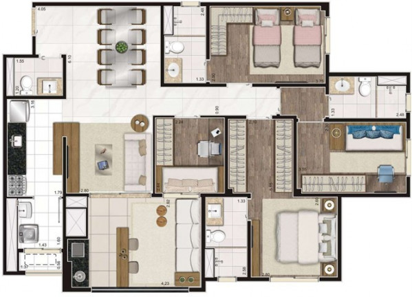 Imagem Apartamento com 4 Quartos à Venda, 204 m² em Taquaral - Campinas Imagem Apartamento com 4 Quartos à Venda, 204 m² em Taquaral - Campinas