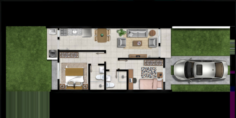 Imagem Casa com 3 Quartos à Venda, 63 m² em Restinga - Porto Alegre