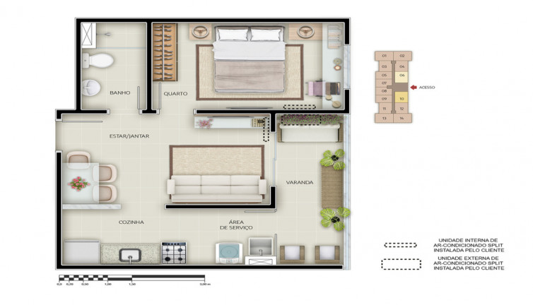 Imagem Studio com 1 Quarto à Venda, 34 m² em Morumbi - São Paulo