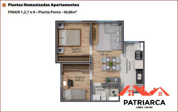 Imagem Apartamento com 2 Quartos à Venda, 40 m² em Jardim Santa Esmeralda - Hortolândia