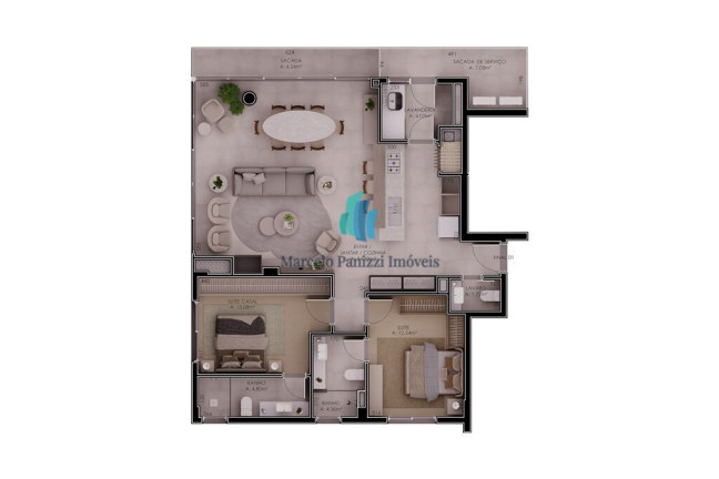 Imagem Apartamento com 2 Quartos à Venda, 123 m² em Botafogo - Bento Gonçalves