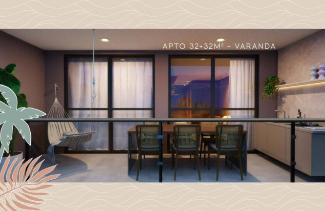 Apartamento com 2 Quartos à Venda, 32 m² em Nossa Senhora Do ó - Ipojuca