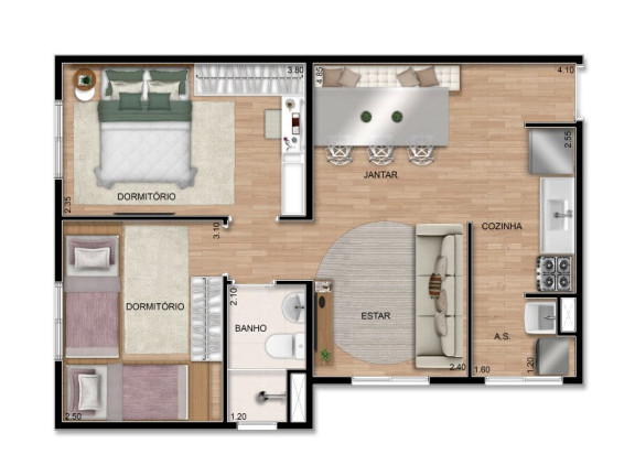Imagem Imóvel com 2 Quartos à Venda, 43 m² em Cooperativa - São Bernardo Do Campo Imagem Imóvel com 2 Quartos à Venda, 43 m² em Cooperativa - São Bernardo Do Campo