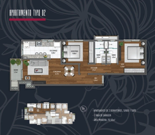Apartamento com 2 Quartos à Venda, 70 m² em Centro - Canela