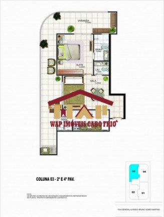 Imagem Apartamento com 1 Quarto à Venda, 76 m² em Braga - Cabo Frio Imagem Apartamento com 1 Quarto à Venda, 76 m² em Braga - Cabo Frio