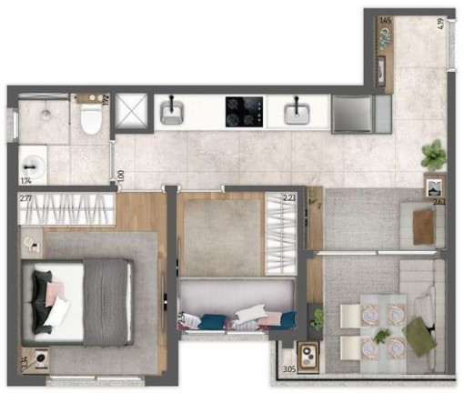 Imagem Apartamento com 2 Quartos à Venda, 39 m² em Vila Mariana - São Paulo
