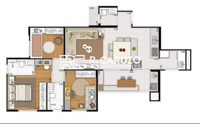Imagem Apartamento com 3 Quartos à Venda, em Jardim Nossa Senhora De Fátima - Limeira Imagem Apartamento com 3 Quartos à Venda, em Jardim Nossa Senhora De Fátima - Limeira