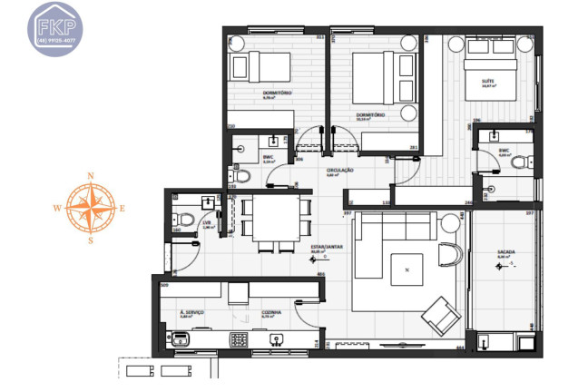 Imagem Apartamento com 3 Quartos à Venda, 117 m² em Centro - Florianópolis Imagem Apartamento com 3 Quartos à Venda, 117 m² em Centro - Florianópolis