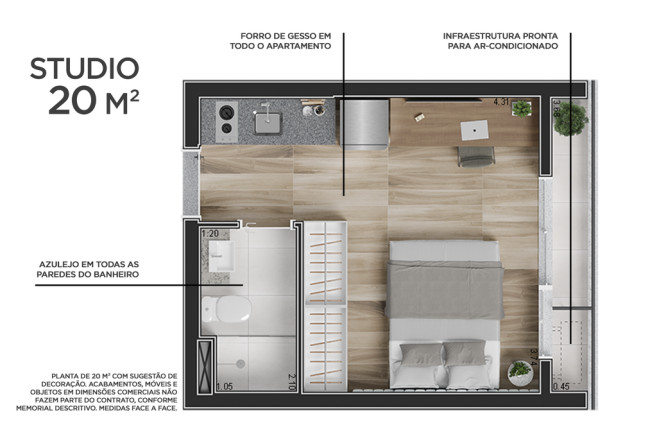 Imagem Apartamento à Venda, 21 m² em República - São Paulo Imagem Apartamento à Venda, 21 m² em República - São Paulo