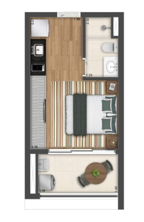 Imagem Apartamento com 1 Quarto à Venda, 25 m² em Vila Clementino - São Paulo
