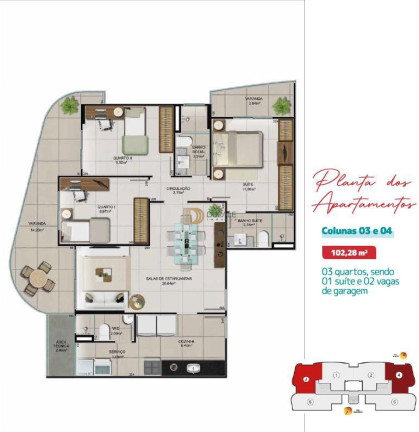 Imagem Apartamento com 3 Quartos à Venda, 118 m² em Santa Helena - Vitória
