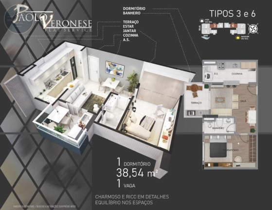 Imagem Apartamento com 2 Quartos à Venda, 58 m² em Aviação - Praia Grande