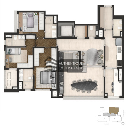 Imagem Apartamento com 3 Quartos à Venda, 145 m² em Brooklin - São Paulo Imagem Apartamento com 3 Quartos à Venda, 145 m² em Brooklin - São Paulo
