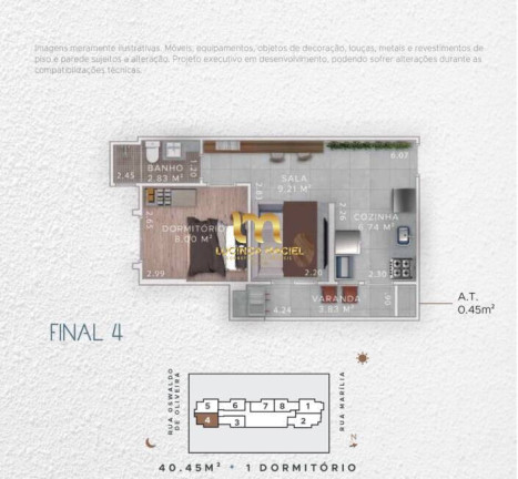 Imagem Apartamento com 1 Quarto à Venda, 37 m² em Boqueirão - Praia Grande