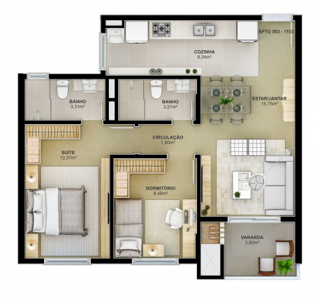 Imagem Apartamento com 2 Quartos à Venda, 73 m² em Centro - São Leopoldo Imagem Apartamento com 2 Quartos à Venda, 73 m² em Centro - São Leopoldo