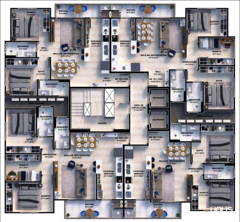 Imagem Apartamento com 2 Quartos à Venda, 87 m² em Pedra Branca - Palhoça