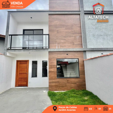 Casa com 3 Quartos à Venda, 135 m² em Jardim Acacias - Poços De Caldas