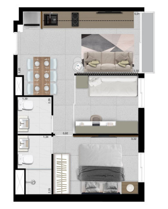 Imagem Apartamento com 2 Quartos à Venda, 38 m² em Perdizes - São Paulo
