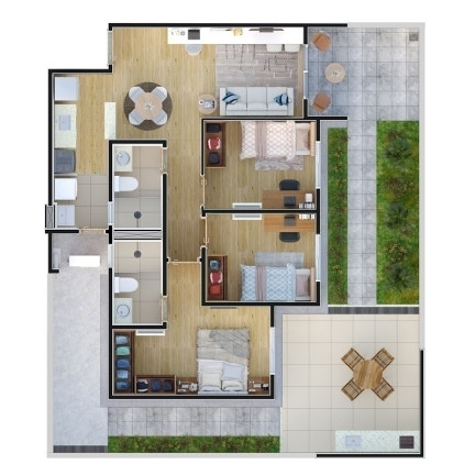 Imagem Apartamento com 3 Quartos à Venda, em Quinta Ranieri - Bauru Imagem Apartamento com 3 Quartos à Venda, em Quinta Ranieri - Bauru